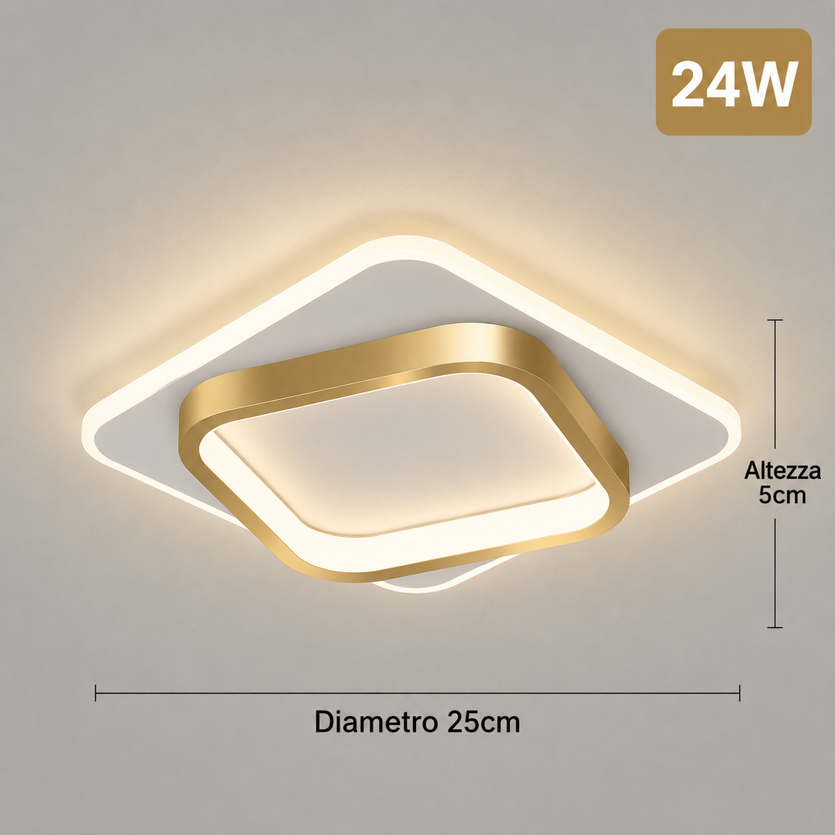 Plafoniera LED Rotonda Moderna