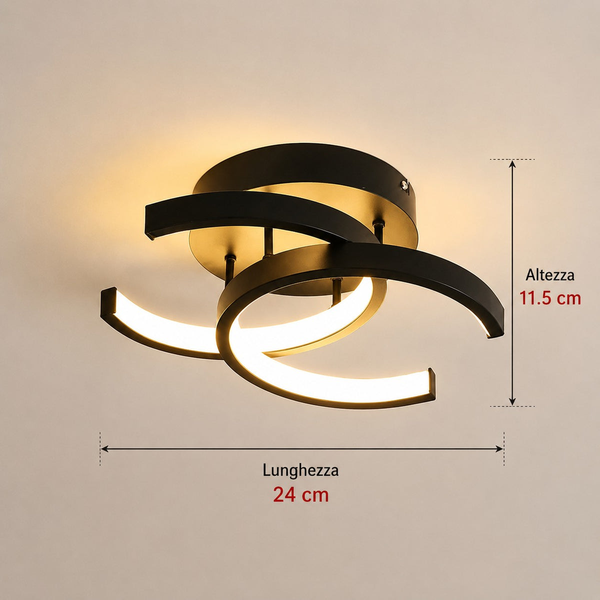 Plafoniera LED Compatta Dimmerabile