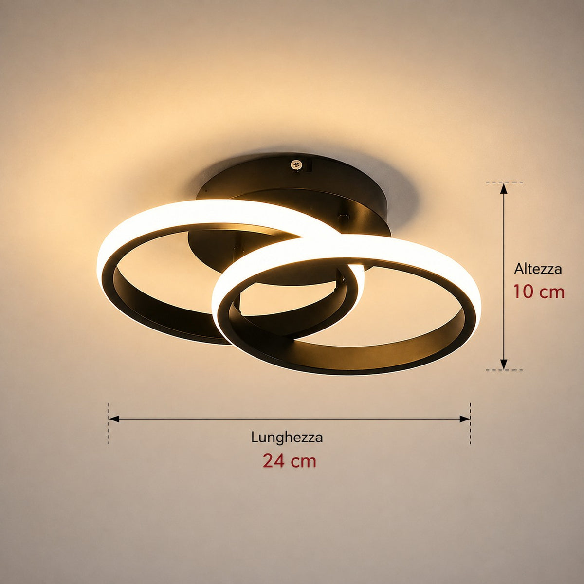 Plafoniera LED Compatta Dimmerabile