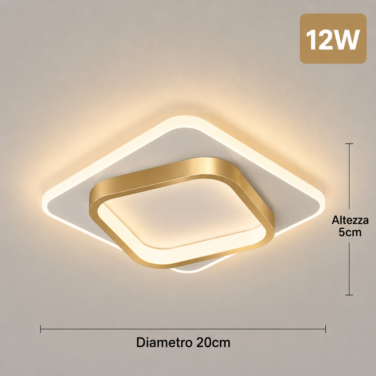 Plafoniera LED Rotonda Moderna