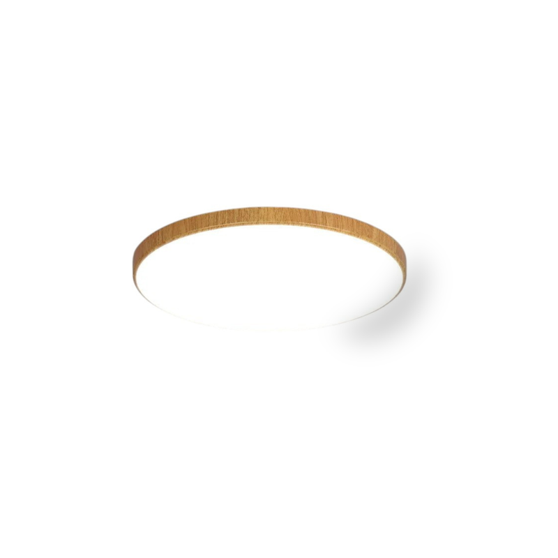Novoora – Plafoniera LED Circolare Effetto Legno Noce
