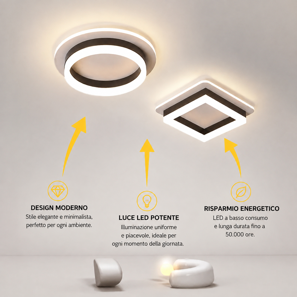 NOVOORA™ Plafoniera LED Moderna Dimmerabile