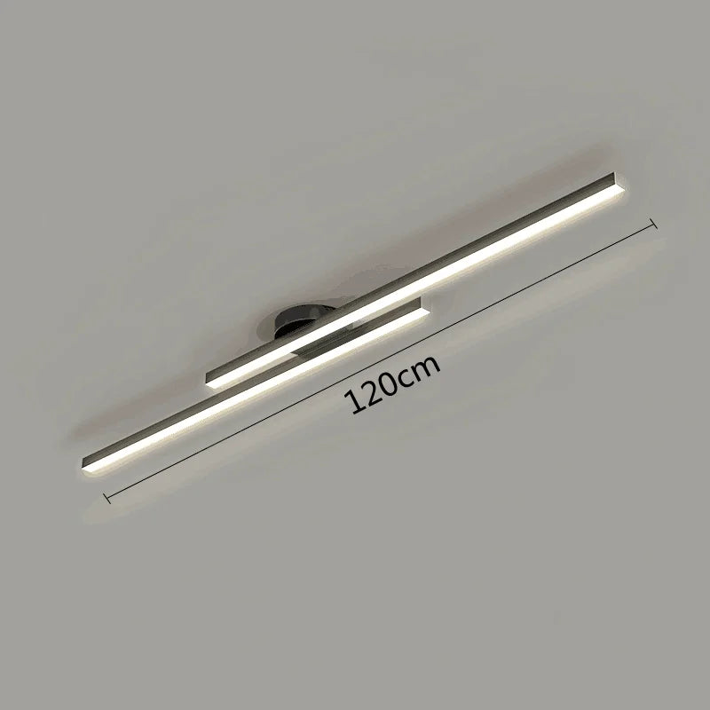 Plafoniera LED Lineare in Alluminio dal Design Moderno