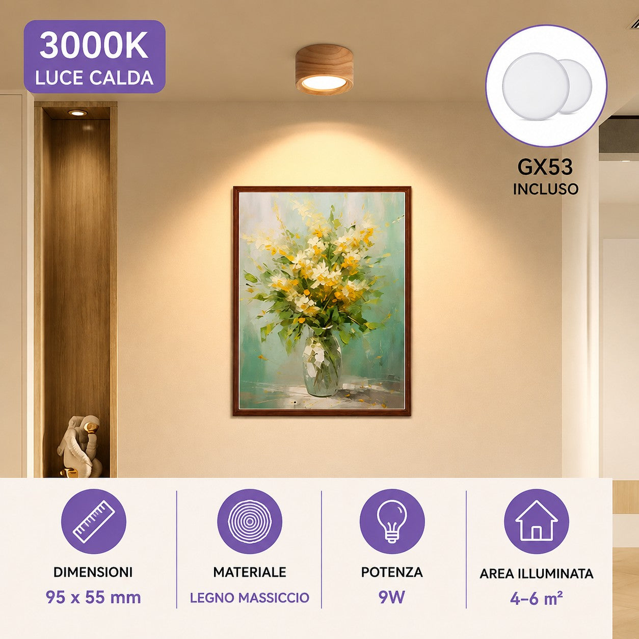 NOVOORA™ Plafoniera LED Moderna 3 Colori
