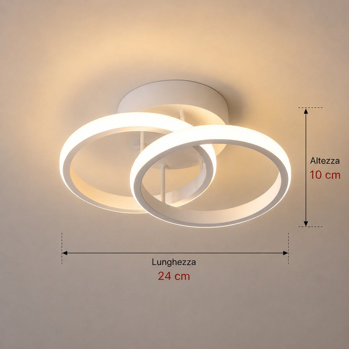 Plafoniera LED Compatta Dimmerabile