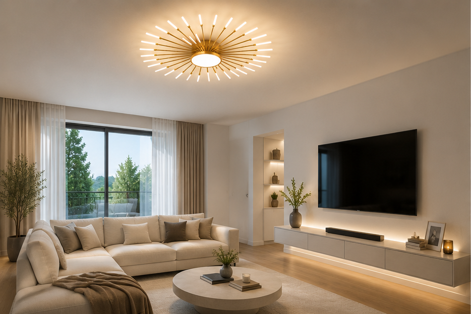 Plafoniera LED Moderna – Camera e Soggiorno (Modello B)