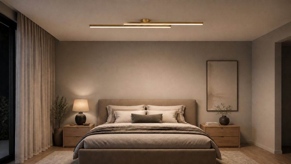 Plafoniera LED Lineare Moderna – Design Minimalista