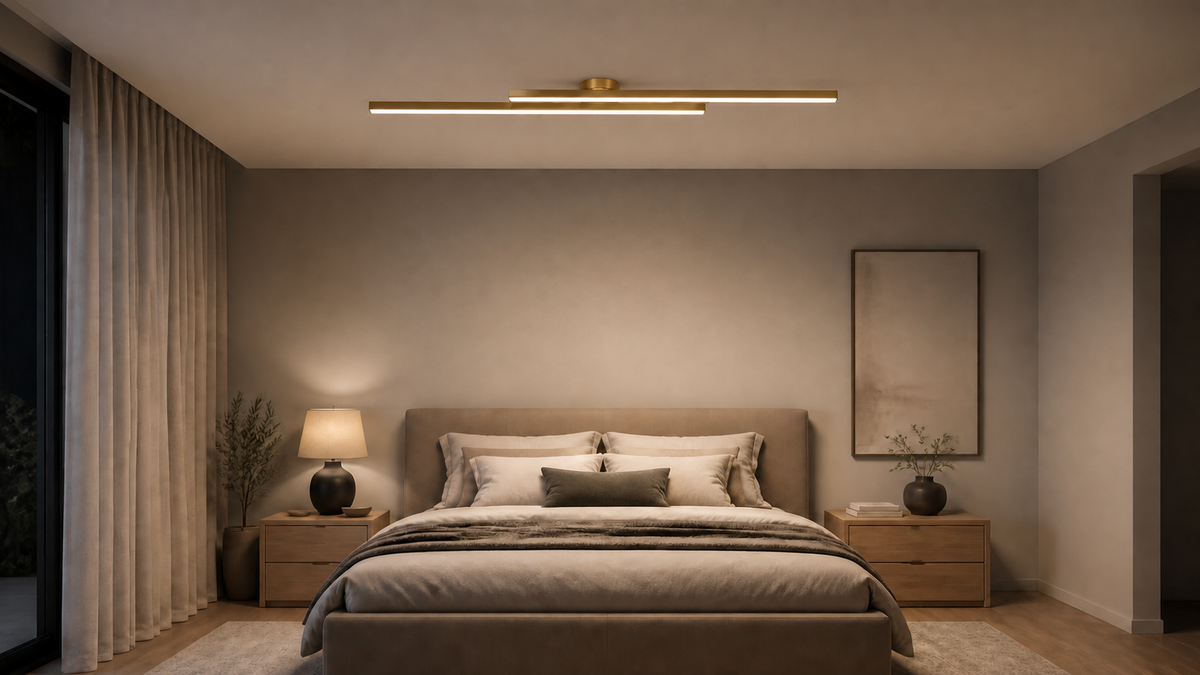 Plafoniera LED Lineare Moderna – Design Minimalista