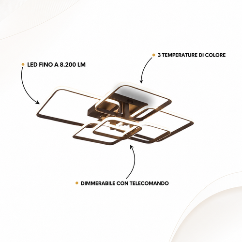 Novoora Lampadario LED Moderno Dimmerabile