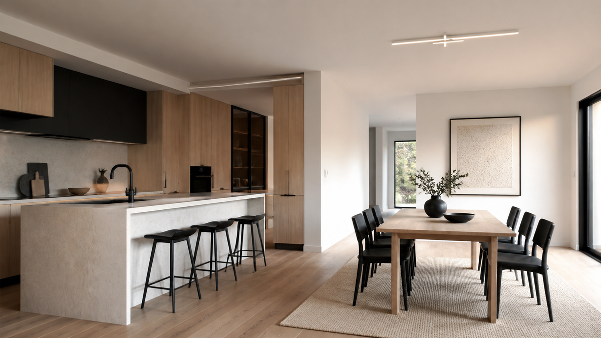 Plafoniera LED Lineare in Alluminio dal Design Moderno