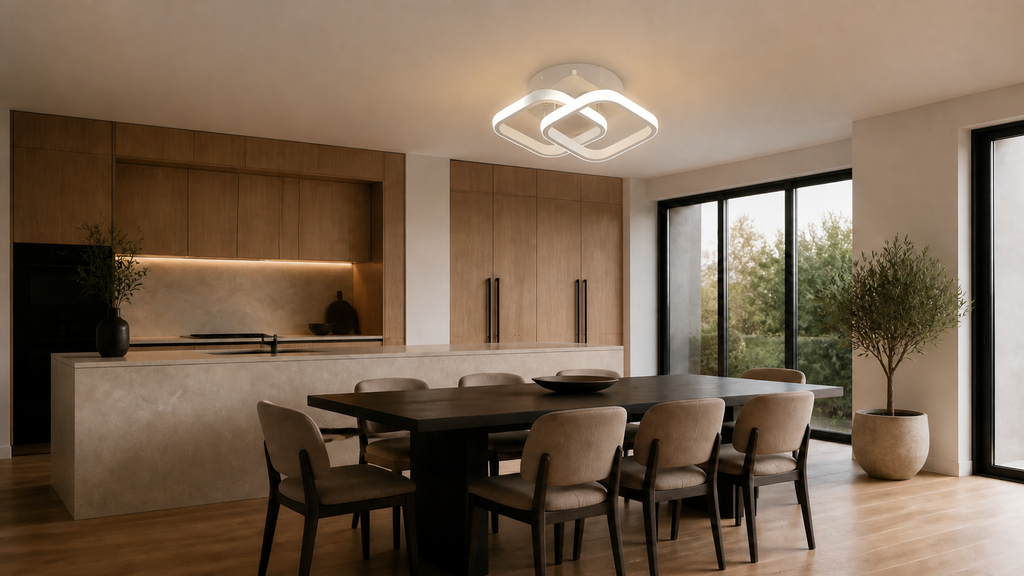 Plafoniera a Sospensione Quadrata a LED