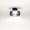Plafoniera LED in Vetro Fumé