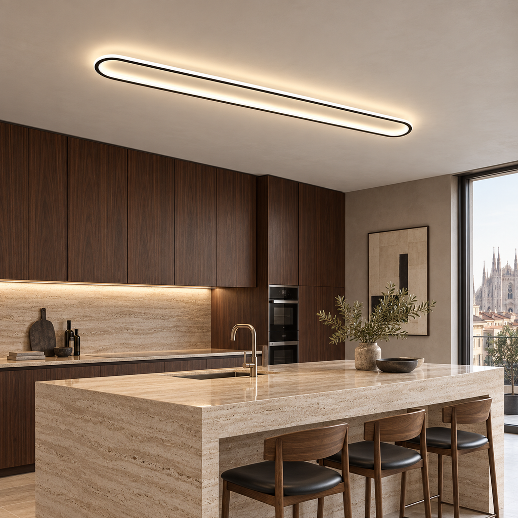 Plafoniera LED a Barra Lunga Moderna e Minimalista