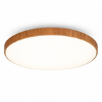 Plafoniera LED Circolare Effetto Legno Noce