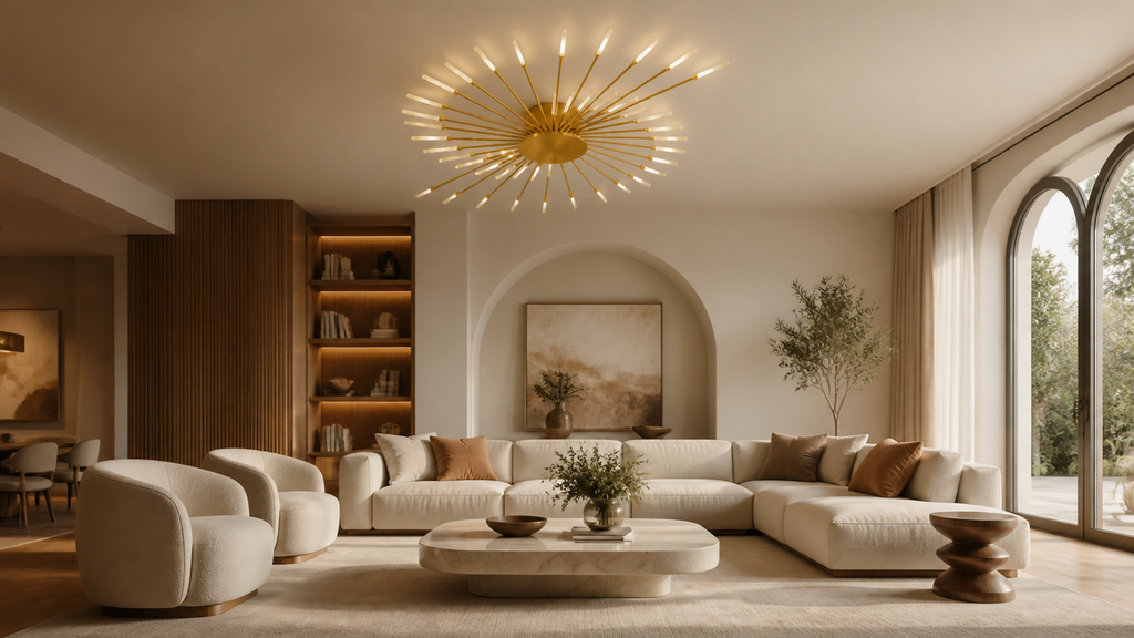 Plafoniera LED Moderna – Camera e Soggiorno (Modello A)