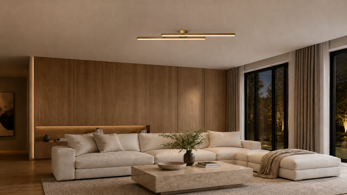 Plafoniera LED Lineare Moderna – Design Minimalista