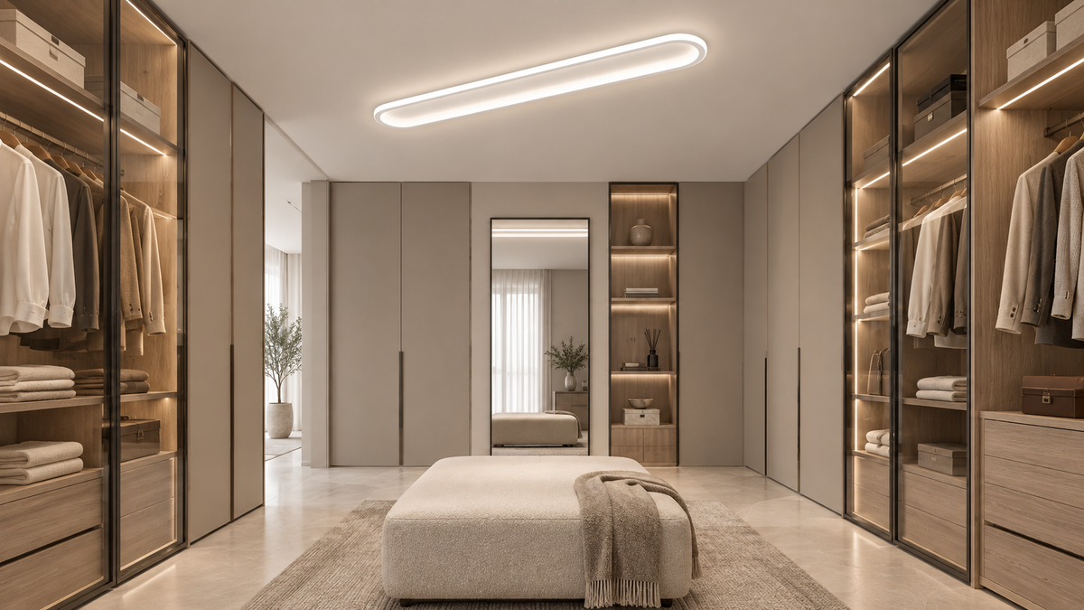 Plafoniera LED a Barra Lunga Moderna e Minimalista